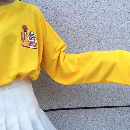 "McDonald KFC" Long Sleeve Tee by White Market