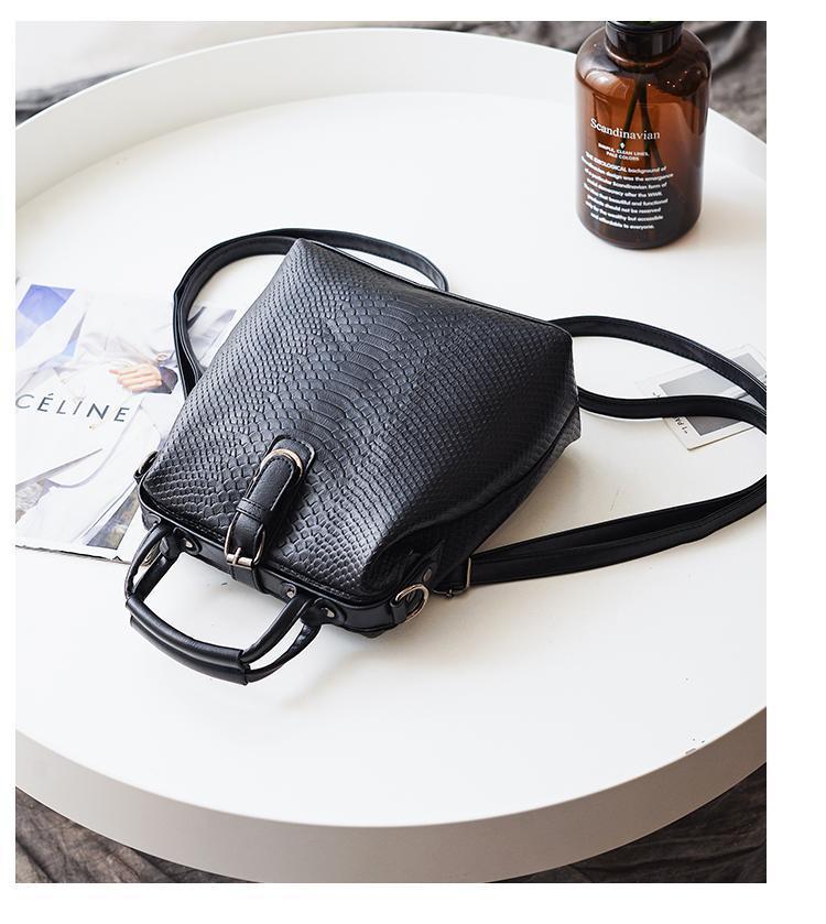 SERPENTINE VEGAN LEATHER BACKPACK by White Market