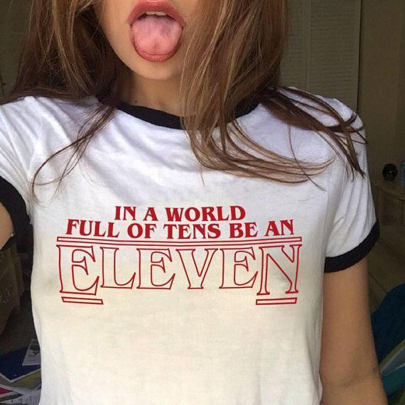 "In A World Full Of Tens Be An Eleven" Retro Tee by White Market