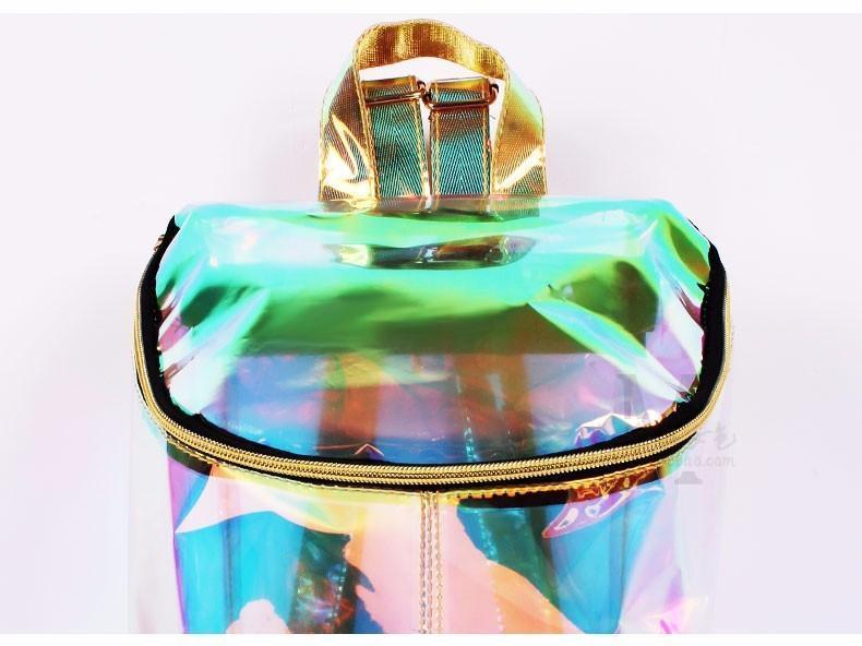 Holographic Transparent Backpack by White Market