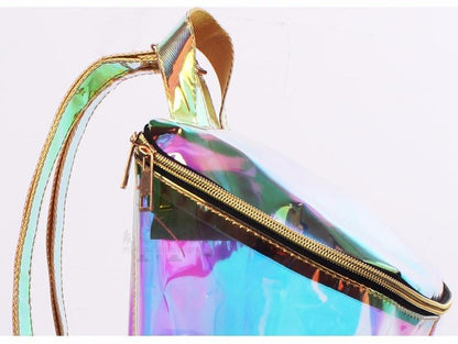 Holographic Transparent Backpack by White Market