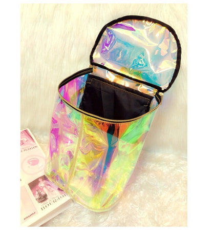 Holographic Transparent Backpack by White Market