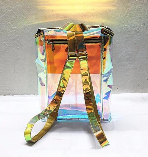 Holographic Transparent Backpack by White Market