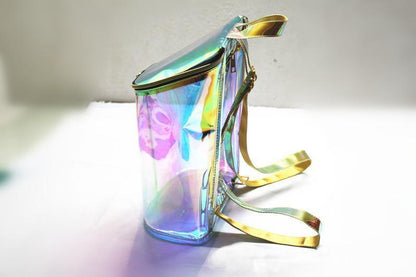 Holographic Transparent Backpack by White Market