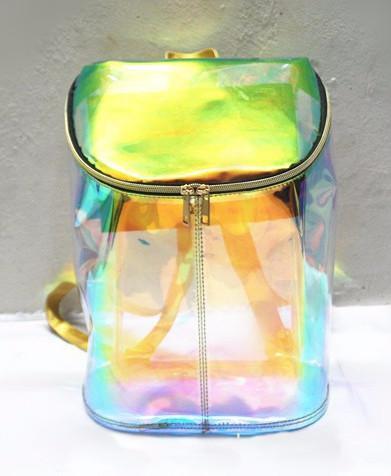 Holographic Transparent Backpack by White Market