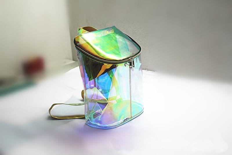 Holographic Transparent Backpack by White Market