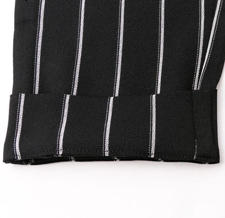 Vertical Striped Straight Trousers by White Market