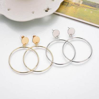 Simple Circle Earrings by White Market