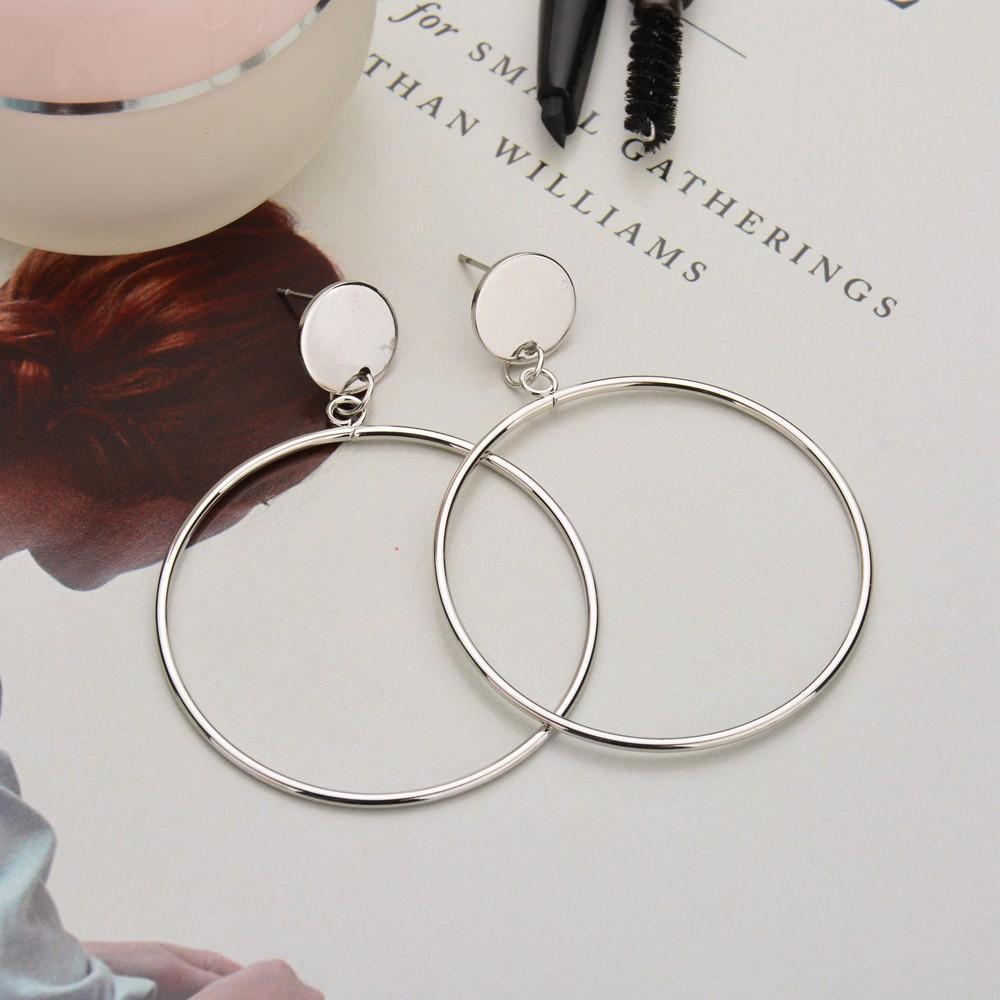 Simple Circle Earrings by White Market