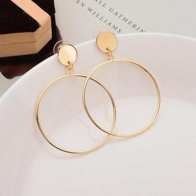 Simple Circle Earrings by White Market