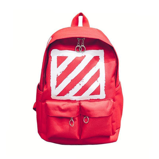 Caution Striped Backpack by White Market