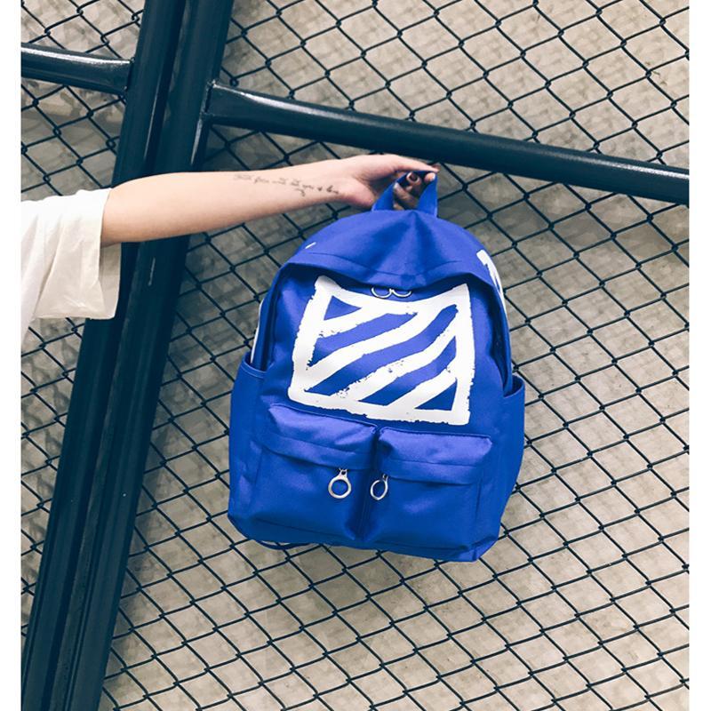 Caution Striped Backpack by White Market