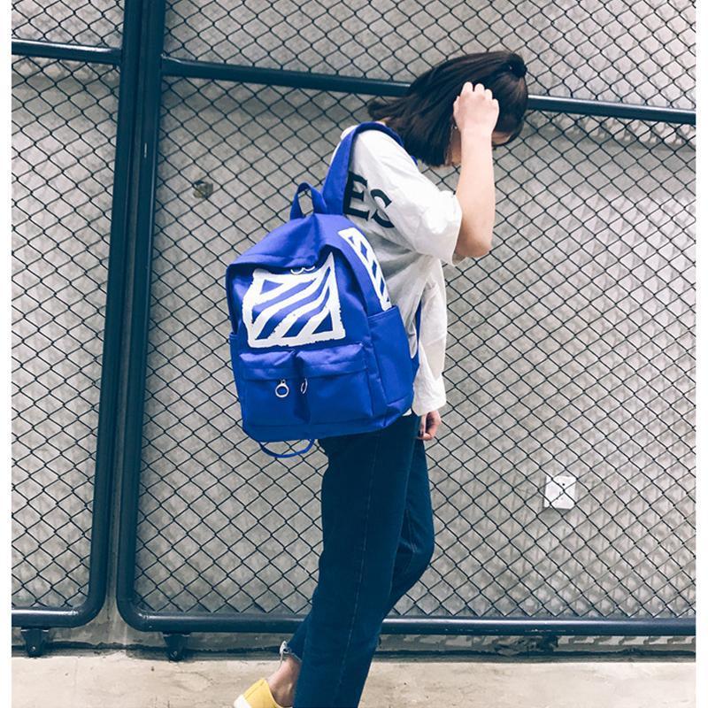 Caution Striped Backpack by White Market