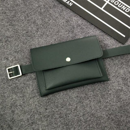 Minimal Leather Belt Bag by White Market