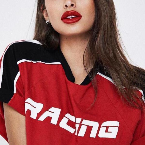 "Racing" Sport Top by White Market