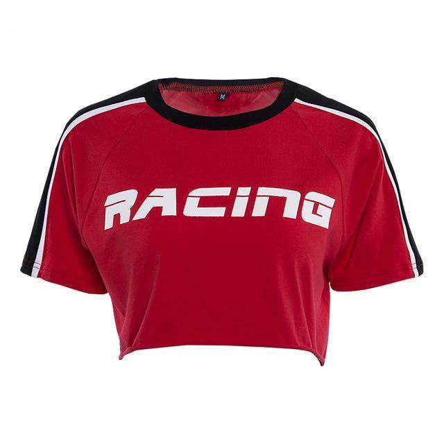 "Racing" Sport Top by White Market