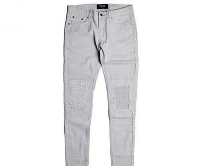 Distressed Slim Fit Denim Jean by White Market