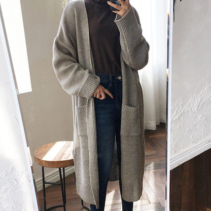 Long Knit Unisex Cardigan by White Market