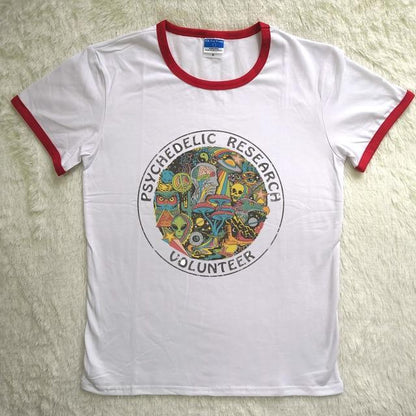 Psychedelic Research Volunteer Ringer Tee by White Market