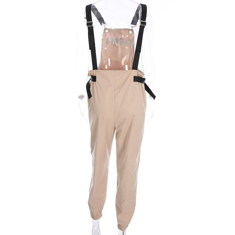 Khaki Cargo Overalls by White Market