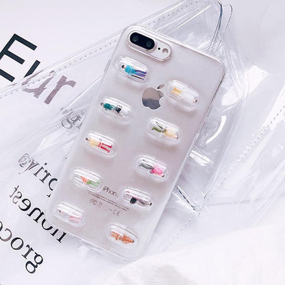 Human Pill Capsule iPhone Case by White Market