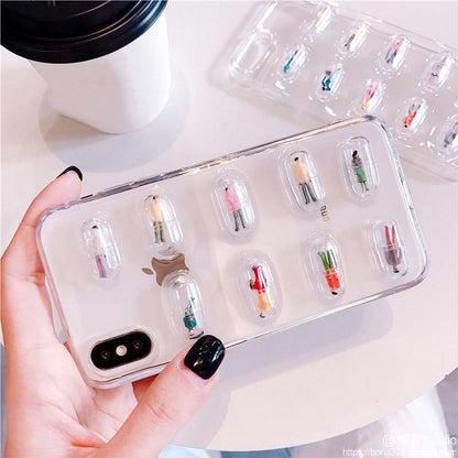 Human Pill Capsule iPhone Case by White Market