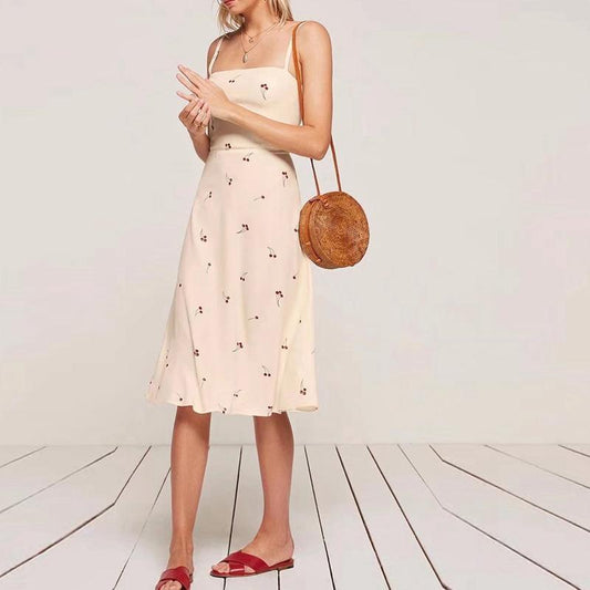 Vintage Cherry Midi Dress by White Market