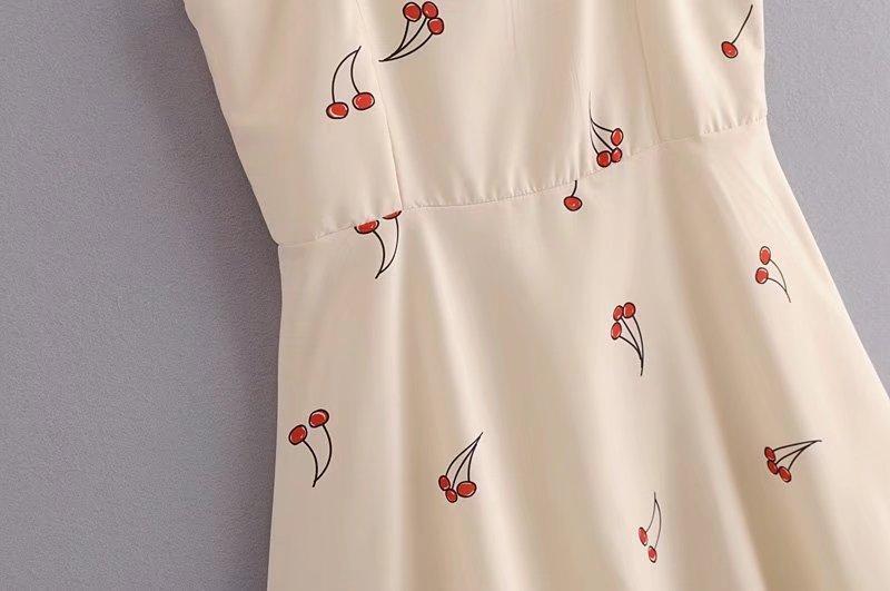 Vintage Cherry Midi Dress by White Market