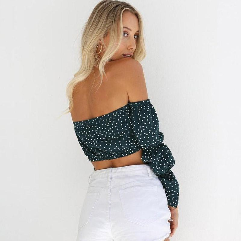 Off The Shoulder Boho Puff Sleeve Top by White Market