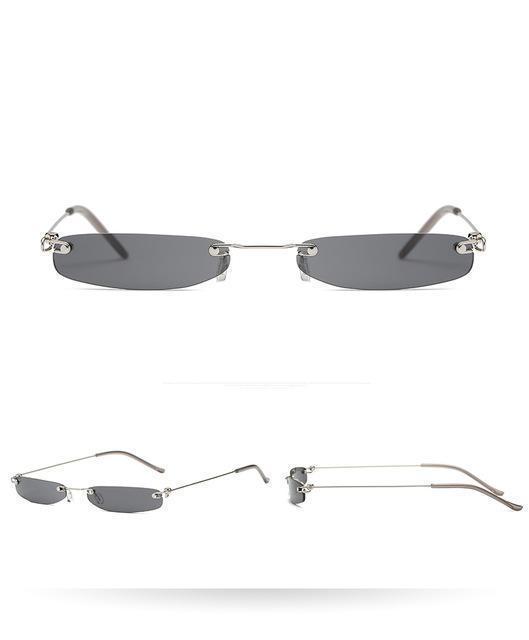 Tinted Thin Rectangular Shades by White Market