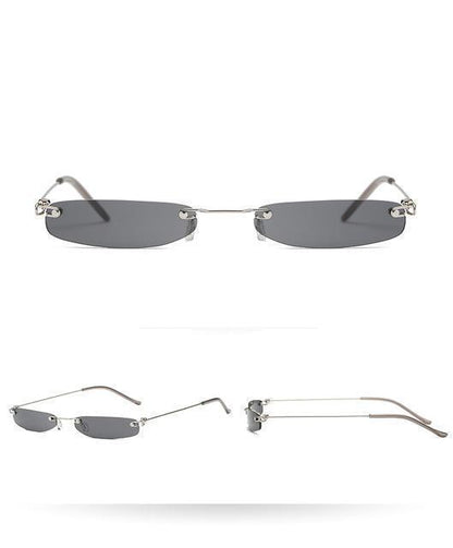 Tinted Thin Rectangular Shades by White Market