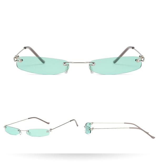 Tinted Thin Rectangular Shades by White Market