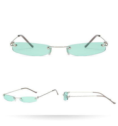 Tinted Thin Rectangular Shades by White Market