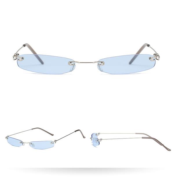 Tinted Thin Rectangular Shades by White Market