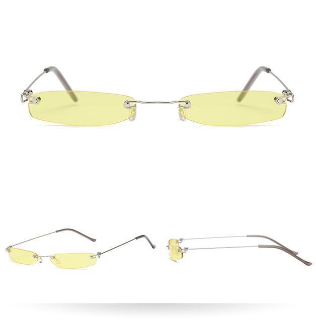 Tinted Thin Rectangular Shades by White Market