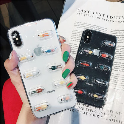 Human Pill Capsule iPhone Case by White Market