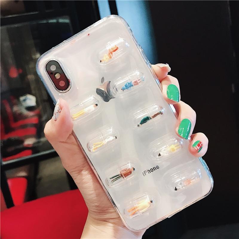Human Pill Capsule iPhone Case by White Market