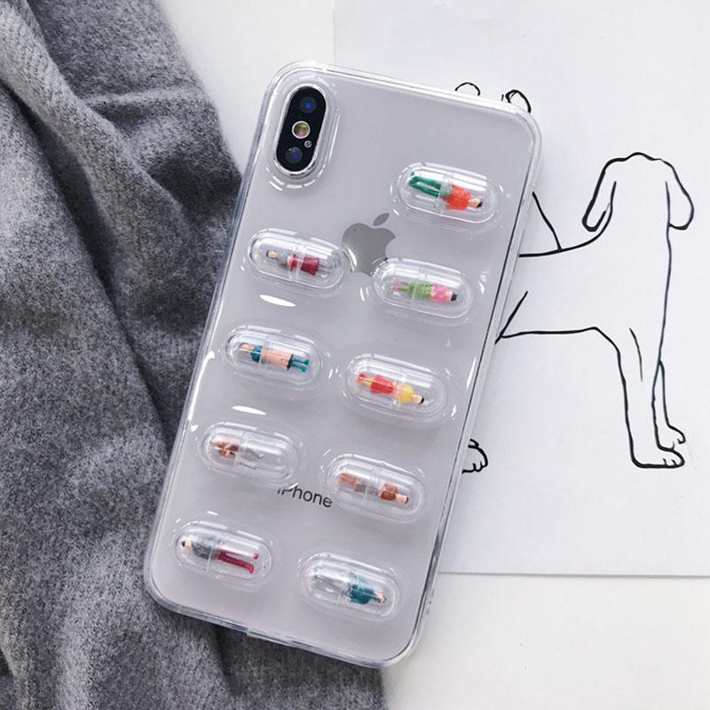 Human Pill Capsule iPhone Case by White Market