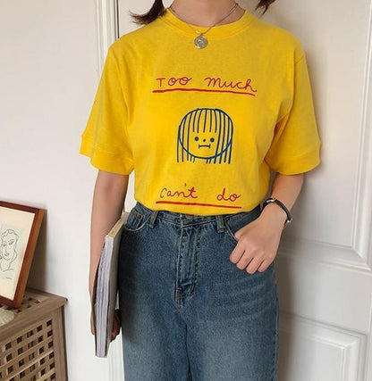 "Too Much, Can't Do" Shirt by White Market