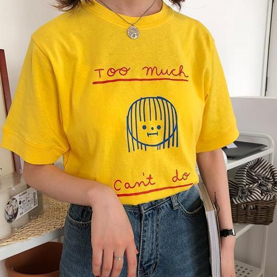 "Too Much, Can't Do" Shirt by White Market