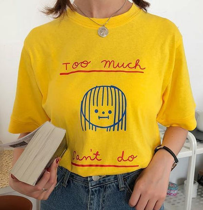 "Too Much, Can't Do" Shirt by White Market