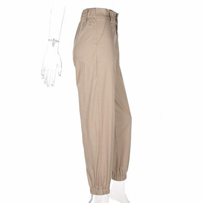 Khaki High Waisted Cargo Pants by White Market