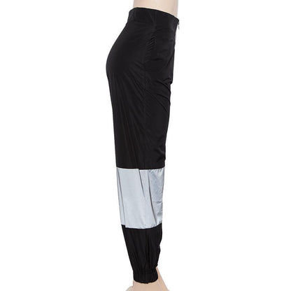 3M Reflective High Waisted Trousers by White Market