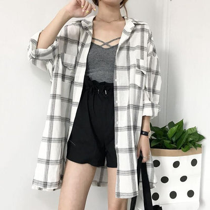 Plaid Flannel Shirt by White Market