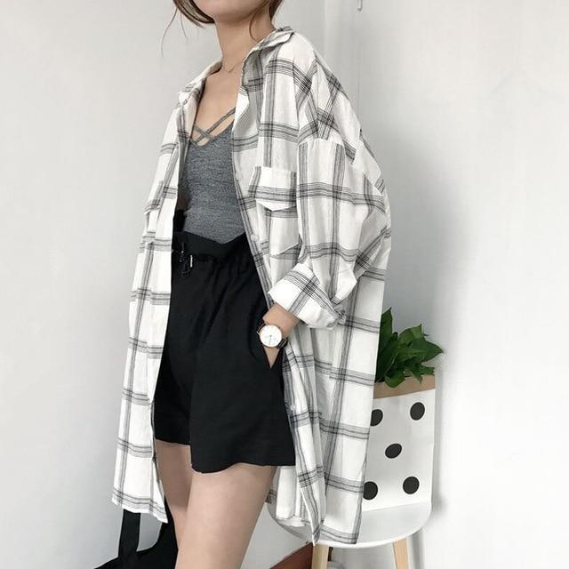 Plaid Flannel Shirt by White Market