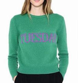 Day Of The Week Knitted Sweater by White Market