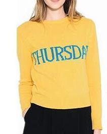 Day Of The Week Knitted Sweater by White Market