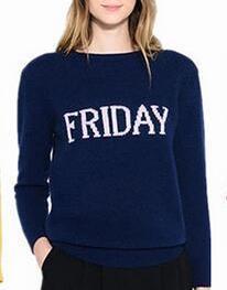 Day Of The Week Knitted Sweater by White Market