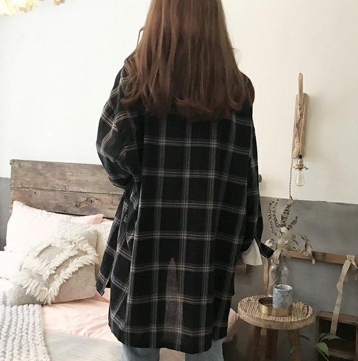 Plaid Flannel Shirt by White Market