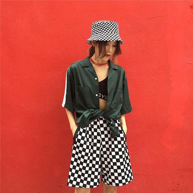 Checkered Shorts by White Market